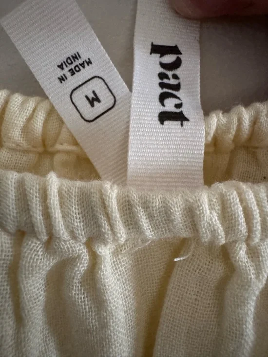 Pact Cream Gathered Waist Maxi Dress - Picture 6 of 8